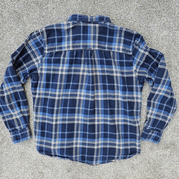 Vintage Woolrich Heavy Blue Multicolor Tartan Plaid Shirt Jacket Men's Large - Picture 15 of 16